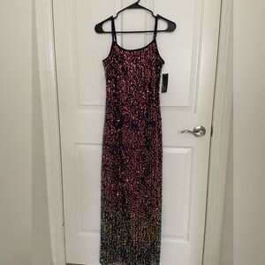NEW  Wild fable Multicolor Sequin Maxi Dress size s